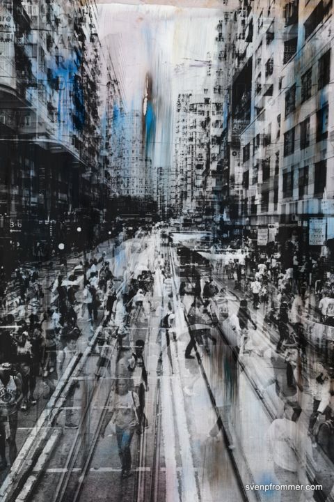 Printmaking titled "HONG KONG Urban Arc…" by Sven Pfrommer, Original Artwork, Analog Print