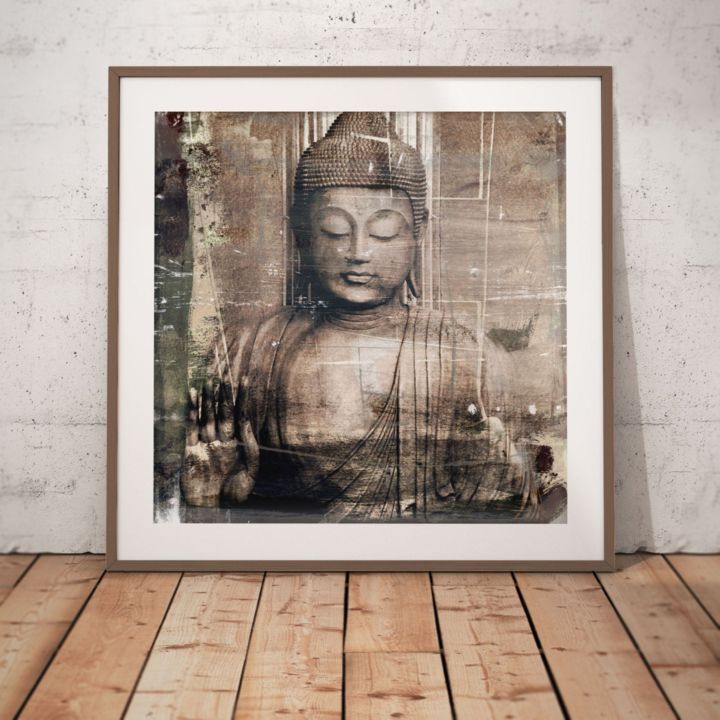 Prenten & gravures getiteld "Buddha III by Sven…" door Sven Pfrommer, Origineel Kunstwerk, Film Print