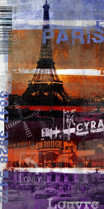 Estampas & grabados titulada "PARIS XV by Sven Pf…" por Sven Pfrommer, Obra de arte original, Impresión analógica