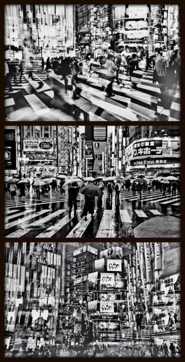 Printmaking titled "TOKYO CROSSING VII…" by Sven Pfrommer, Original Artwork, Analog Print
