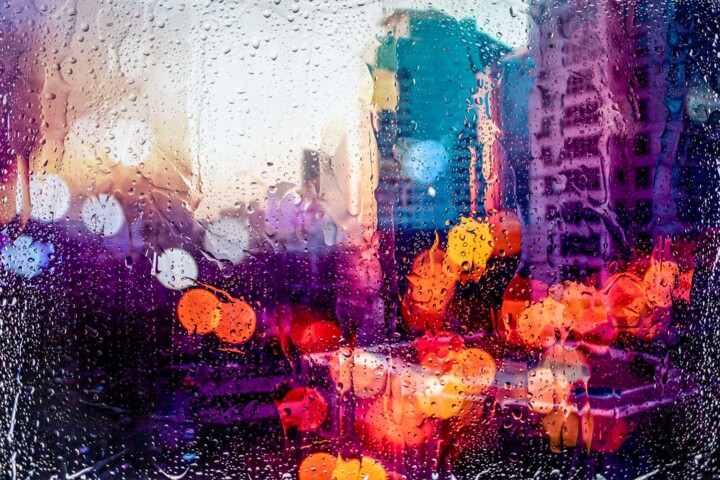Photography titled "RAINY DAYS IN MANIL…" by Sven Pfrommer, Original Artwork, Analog Print Mounted on Aluminium