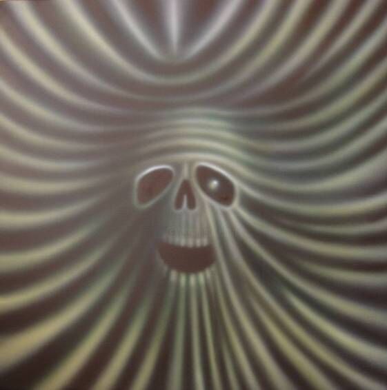 Design mit dem Titel "Skull I" von Sven Vandenbosch, Original-Kunstwerk, Airbrush