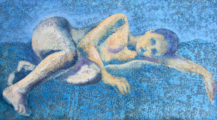 Pittura intitolato "Body" da Svetlin Kolev, Opera d'arte originale, Olio