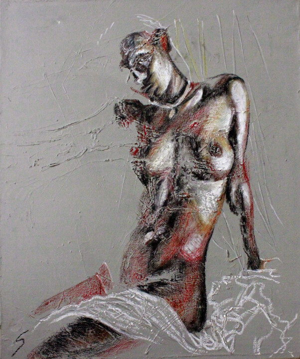 "Nude IV" başlıklı Resim Svetlin Kolev tarafından, Orijinal sanat, Pastel