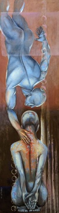 Schilderij getiteld "Oil painting on can…" door Sveta Makarenko, Origineel Kunstwerk, Olie