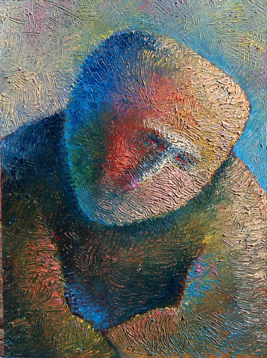 Painting titled "Надія на розум" by Svitlana Mihaylova, Original Artwork, Oil