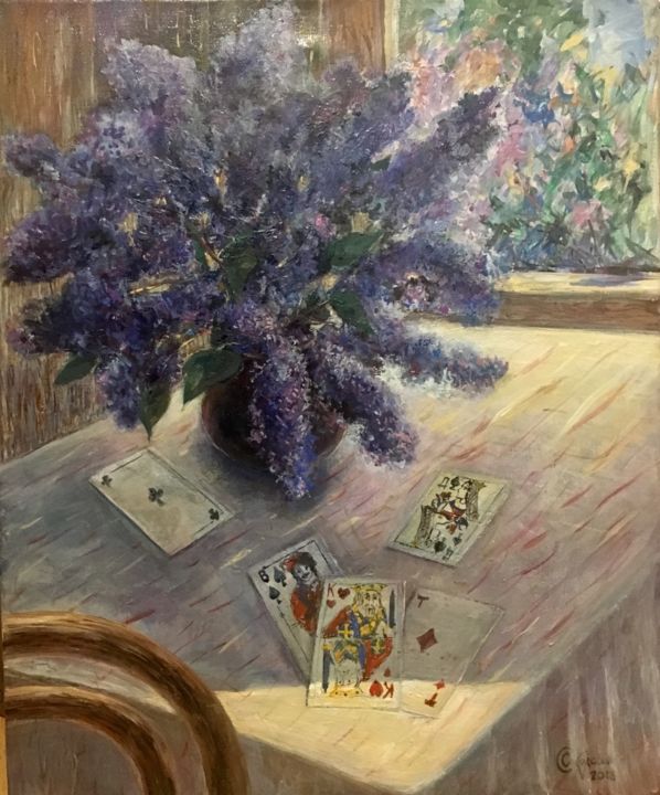 Malerei mit dem Titel "Love" von Sveta Sokolova, Original-Kunstwerk, Acryl