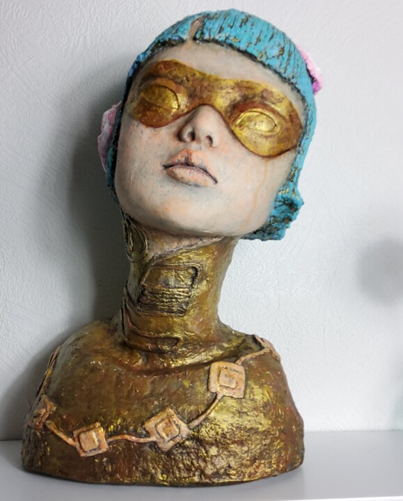 Sculpture titled "Tear" by Svetlana Fedulova, Original Artwork, Paper maché