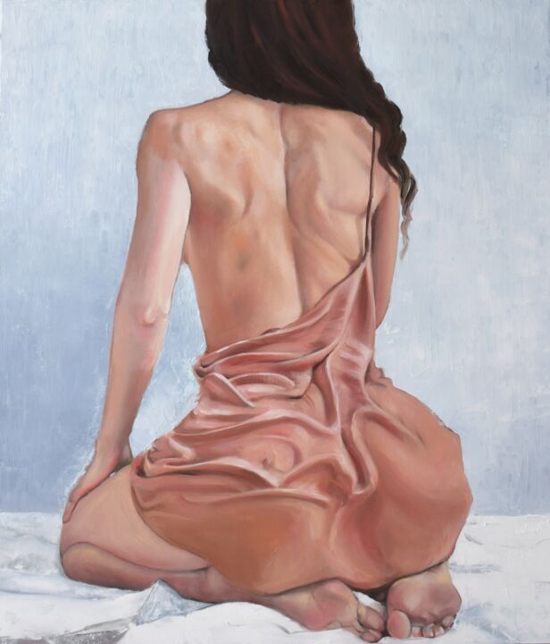 Painting titled "Contemplation" by Svetlana Generalova, Original Artwork, Oil