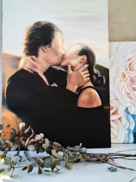 Картина под названием "Love is blind" - Svetlana Generalova, Подлинное произведение искусства, Масло