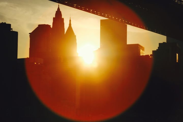 Photographie intitulée "Manhattan bridge" par Sebrede, Œuvre d'art originale, Photographie numérique