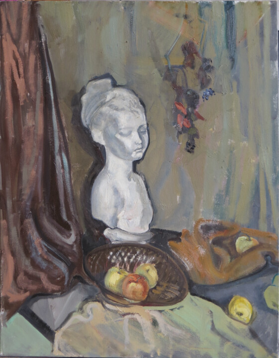 Картина под названием "The plaster girl" - Svetlana Martirosyan, Подлинное произведение искусства, Масло