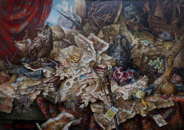 Painting titled "REVIVAL" by Ivan Sviridov, Original Artwork, Oil