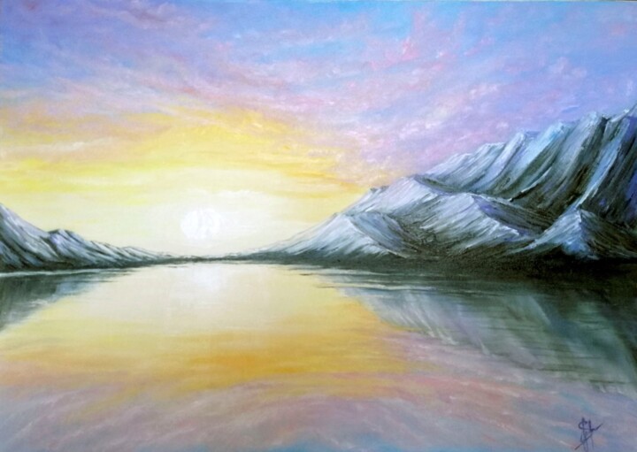 Malerei mit dem Titel "Sunrise melody" von Svitlana Bulichenko, Original-Kunstwerk, Öl