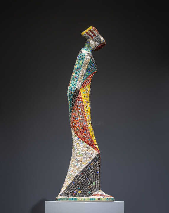 Skulptur mit dem Titel "Variation on the th…" von Svitlana Karunska, Original-Kunstwerk, Mosaik