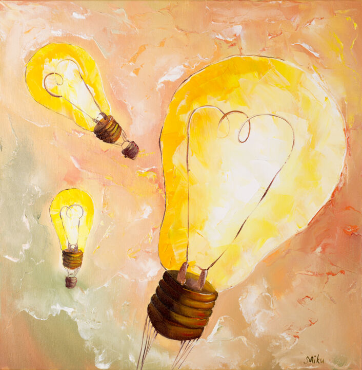 Картина под названием "Bright dreams" - Svitlana Miku, Подлинное произведение искусства, Масло