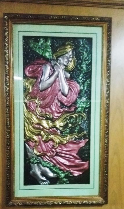 Malerei mit dem Titel "20150411-234246.jpg" von Swati'S "Indian Aesthetic Paintings" Arora, Original-Kunstwerk