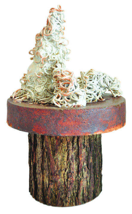 Skulptur mit dem Titel "Mycelium" von Svetlana Sedlova, Original-Kunstwerk, Keramik