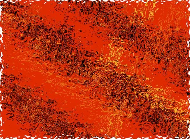 Digitale Kunst mit dem Titel "Burning Hell Fire" von Syed Rizvi, Original-Kunstwerk