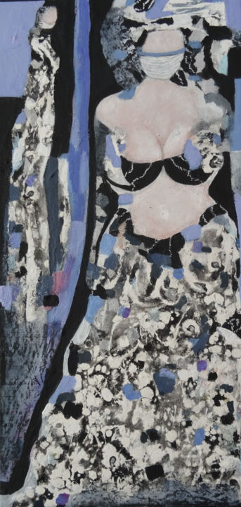 Peinture intitulée "Distanciation socia…" par Sylvie Oliveri, Œuvre d'art originale, Acrylique