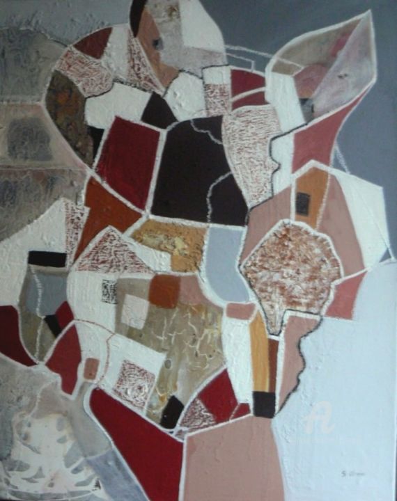 Painting titled "Douce France" by Sylvie Oliveri, Original Artwork