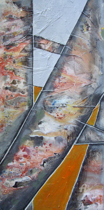 Peinture intitulée "Arbres 5" par Sylvie Oliveri, Œuvre d'art originale, Acrylique