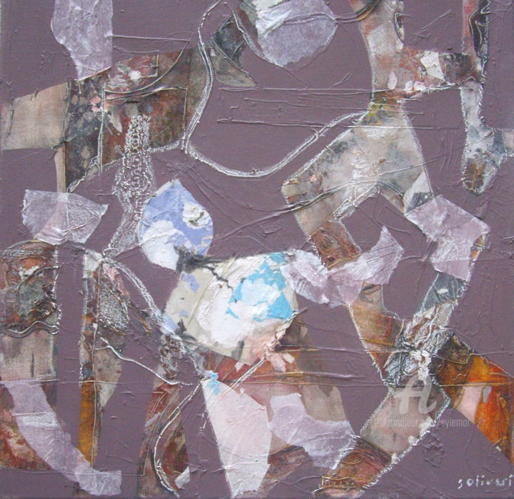 Peinture intitulée "C'est la fête" par Sylvie Oliveri, Œuvre d'art originale, Acrylique