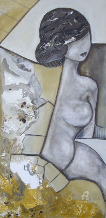 Peinture intitulée "Rétro-spective 3" par Sylvie Oliveri, Œuvre d'art originale, Acrylique
