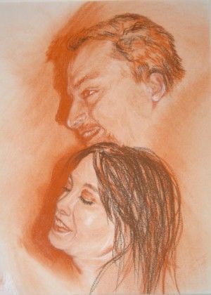 Drawing titled "Amour et Amours" by Sylia Tenvelert, Original Artwork, Other