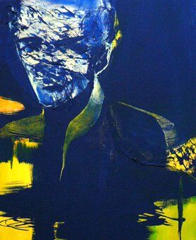 Painting titled "Apparition" by Sylvia Baldeva, Original Artwork, Acrylic