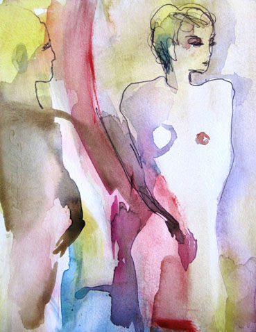 「La muse du poète」というタイトルの描画 Sylvia Baldevaによって, オリジナルのアートワーク, その他