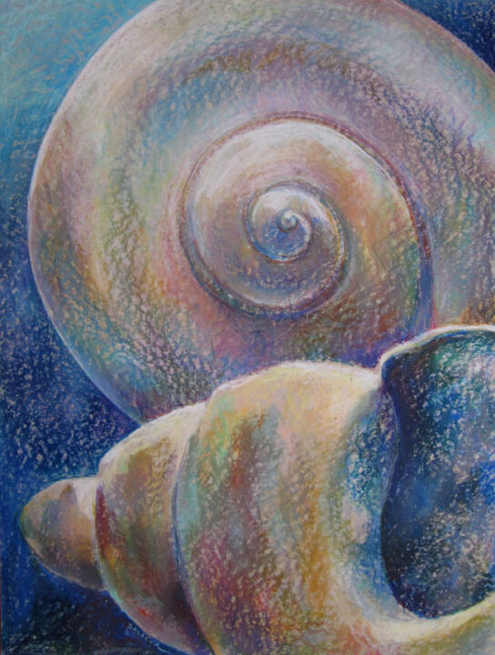 Pintura titulada "Coquillages" por Sylvia Baldeva, Obra de arte original, Pastel