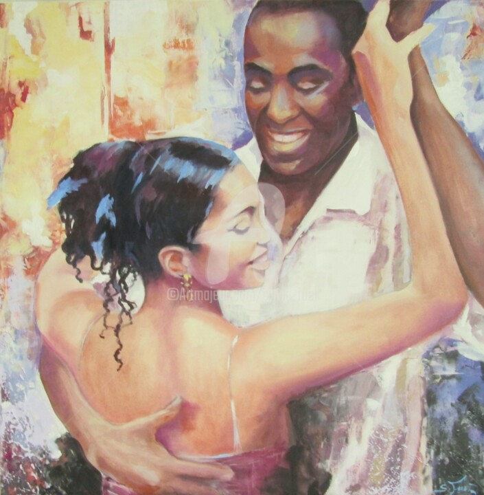 Pintura titulada "SALSA" por Sylvia Fuet, Obra de arte original, Oleo