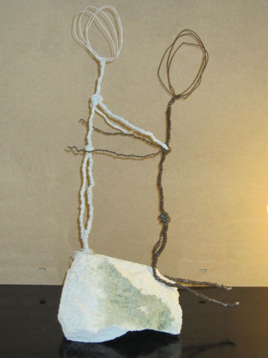 雕塑 标题为“LA DECLARATION” 由Sylvia Janik, 原创艺术品, 金属