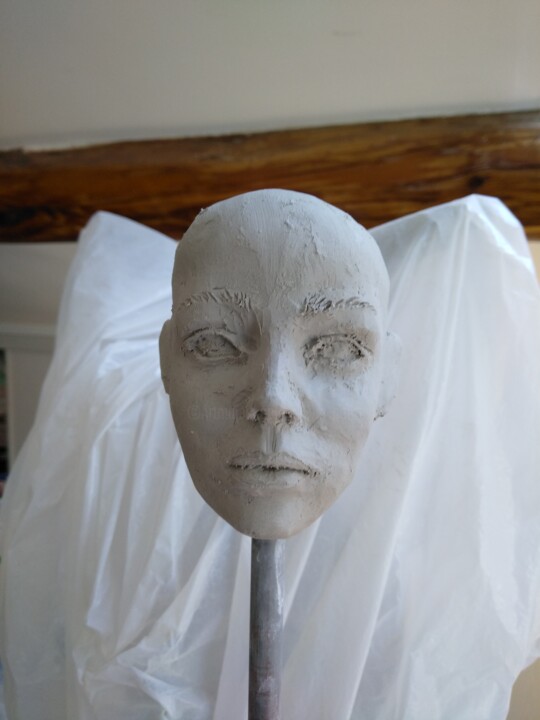 Skulptur mit dem Titel "chandelle9" von Sylvie Bourély (SB), Original-Kunstwerk