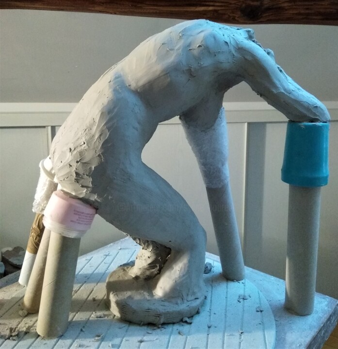 Sculpture intitulée "Essenti'Elle 3" par Sylvie Bourély (SB), Œuvre d'art originale