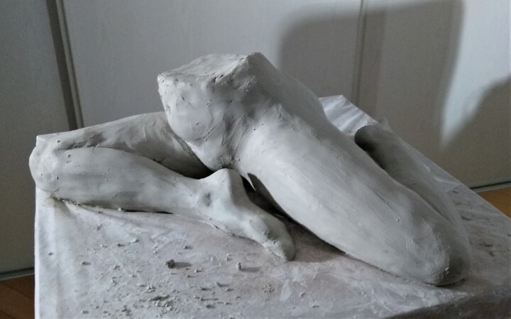 Rzeźba zatytułowany „étape 5” autorstwa Sylvie Bourély (SB), Oryginalna praca, Glina