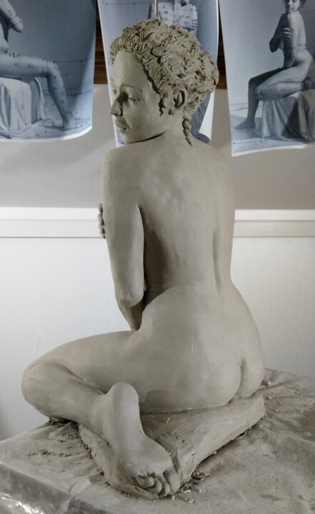 Rzeźba zatytułowany „étape 27” autorstwa Sylvie Bourély (SB), Oryginalna praca, Glina