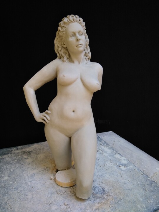 Rzeźba zatytułowany „Etape  21” autorstwa Sylvie Bourély (SB), Oryginalna praca, Glina