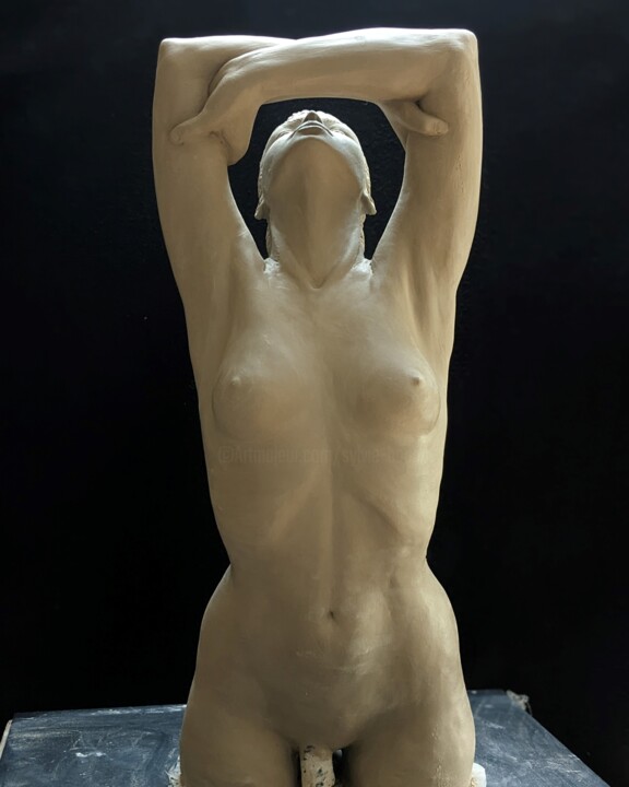 Sculpture intitulée "VAUNT N2" par Sylvie Bourély (SB), Œuvre d'art originale, Argile