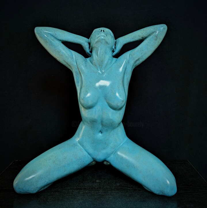 Sculpture intitulée "PLENITUDE B" par Sylvie Bourély (SB), Œuvre d'art originale, Bronze