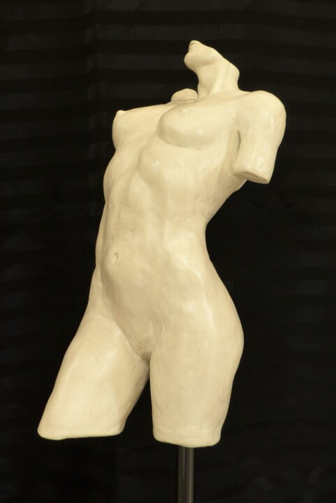 Sculpture titled "A corps parfait" by Sylvie Bourély (SB), Original Artwork, Clay