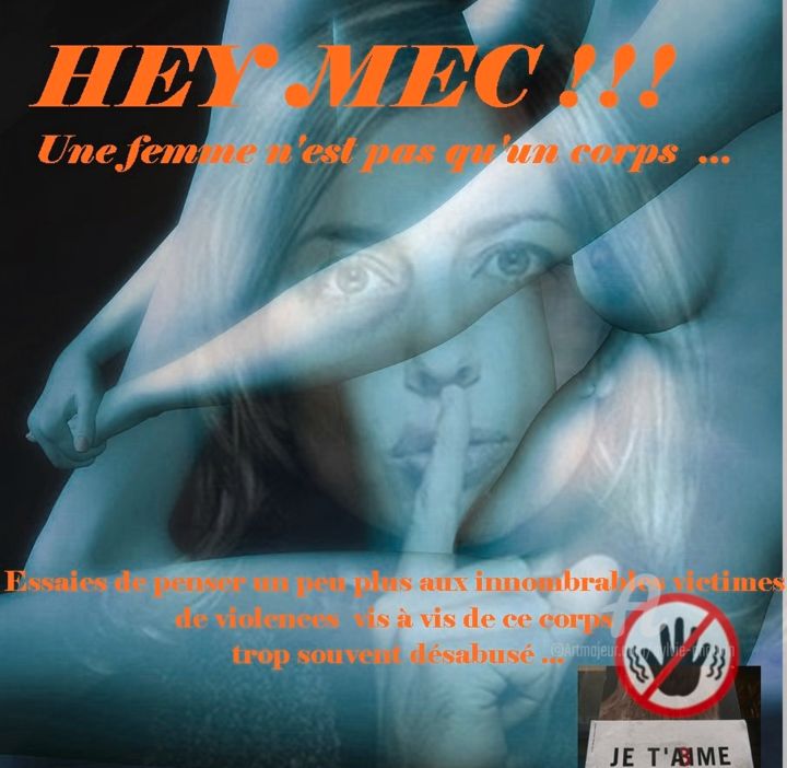 Fotografie getiteld "HEY MEC" door Sylvie Chauvin, Origineel Kunstwerk
