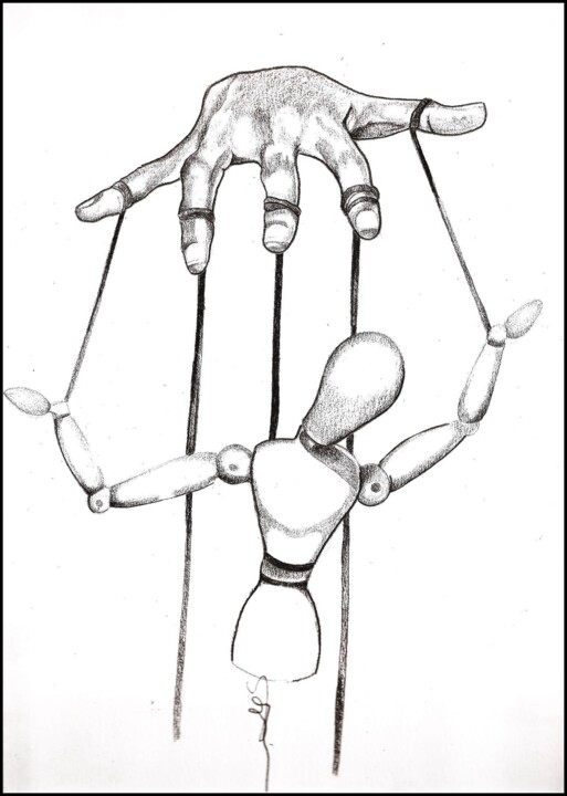 String Puppet Drawing
