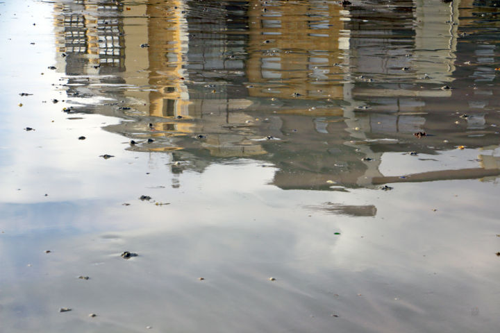 Photography titled "Reflet à marée basse" by Sylvie Dessert (Syl), Original Artwork, Non Manipulated Photography