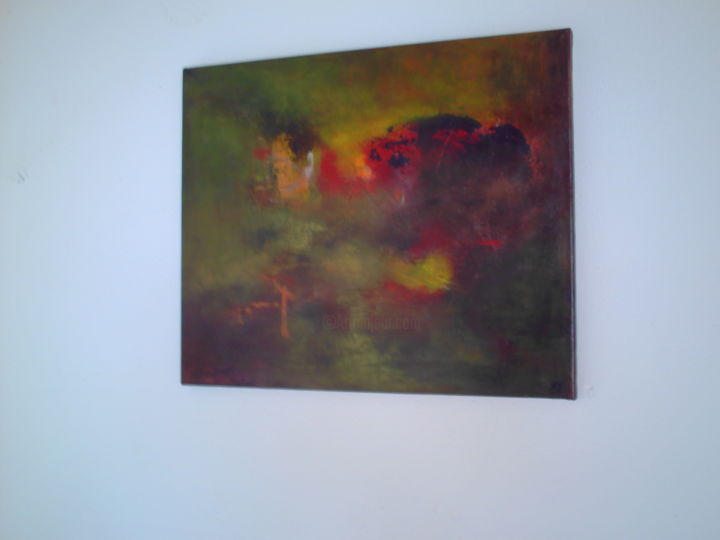 Painting titled "AUTOMNE" by Sylvie Hermann, Original Artwork