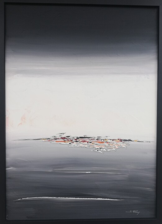 Картина под названием "Récif" - Sylvie Hillion, Подлинное произведение искусства, Акрил