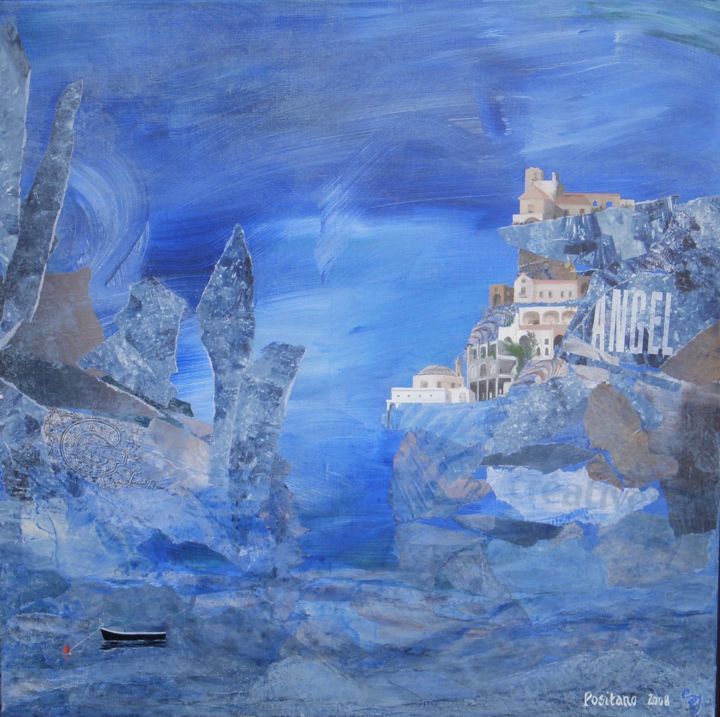 "Positano" başlıklı Tablo Sylvie Jolivet tarafından, Orijinal sanat, Akrilik