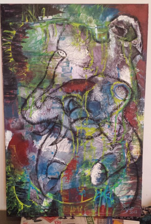 Peinture intitulée "20171005-160307.png" par Sylo, Œuvre d'art originale,