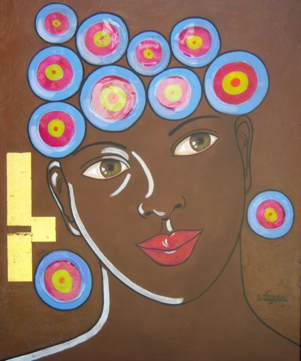 Peinture intitulée ""Pensée colorée du…" par Sylvie Lohmann, Œuvre d'art originale, Acrylique